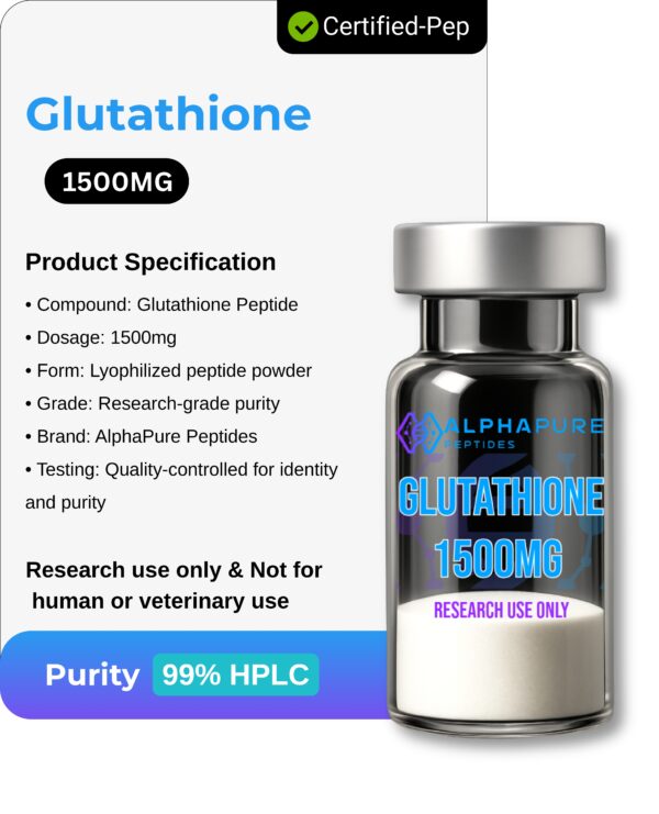 GLUTATHIONE 1500MG Peptide for Laboratory Research