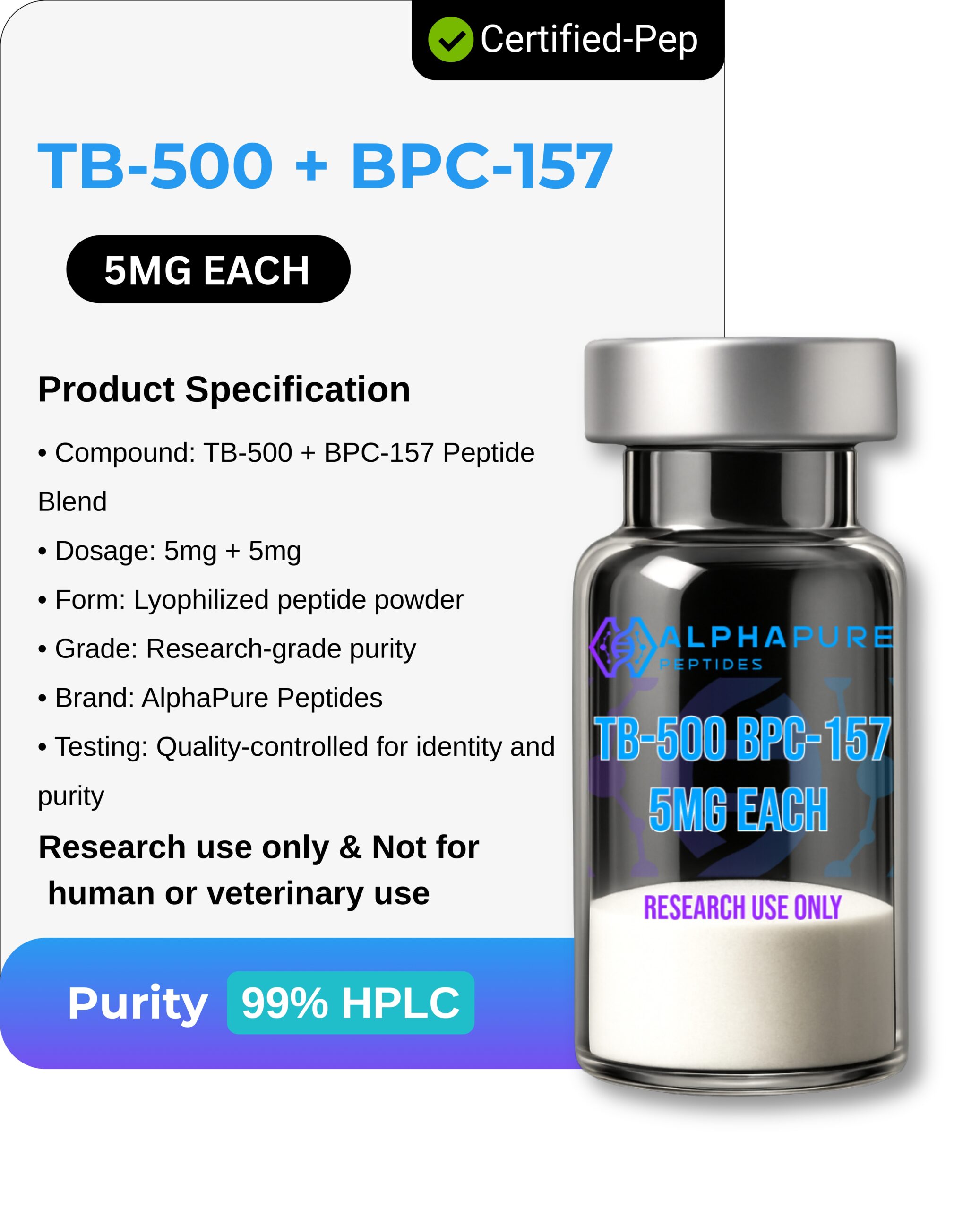 TB-500 BPC-157 Peptide for Research